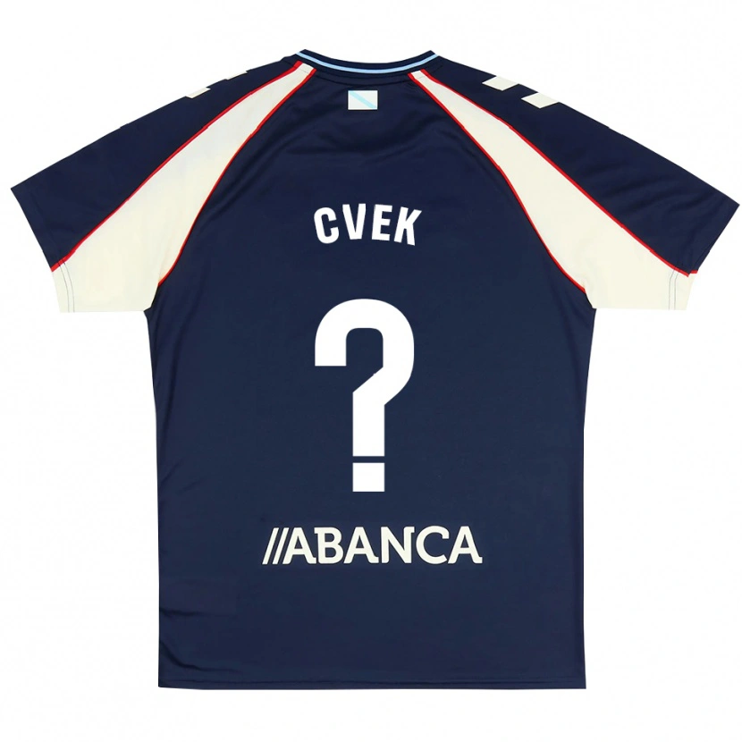 Danxen Uomo Maglia William Cvek #0 Blu Reale Rosso Bianco Kit Gara Away 2026/27 Maglietta