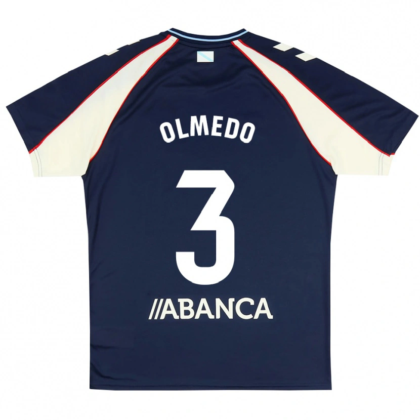 Danxen Uomo Maglia Alexis Olmedo #3 Blu Reale Rosso Bianco Kit Gara Away 2026/27 Maglietta