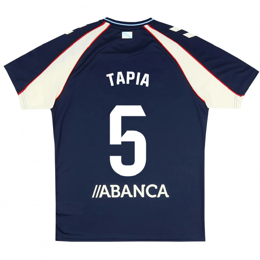Danxen Uomo Maglia Renato Tapia #5 Blu Reale Rosso Bianco Kit Gara Away 2026/27 Maglietta