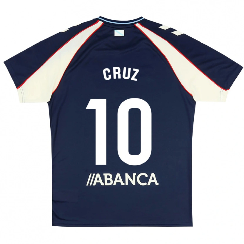 Danxen Uomo Maglia Tati Cruz #10 Blu Reale Rosso Bianco Kit Gara Away 2026/27 Maglietta