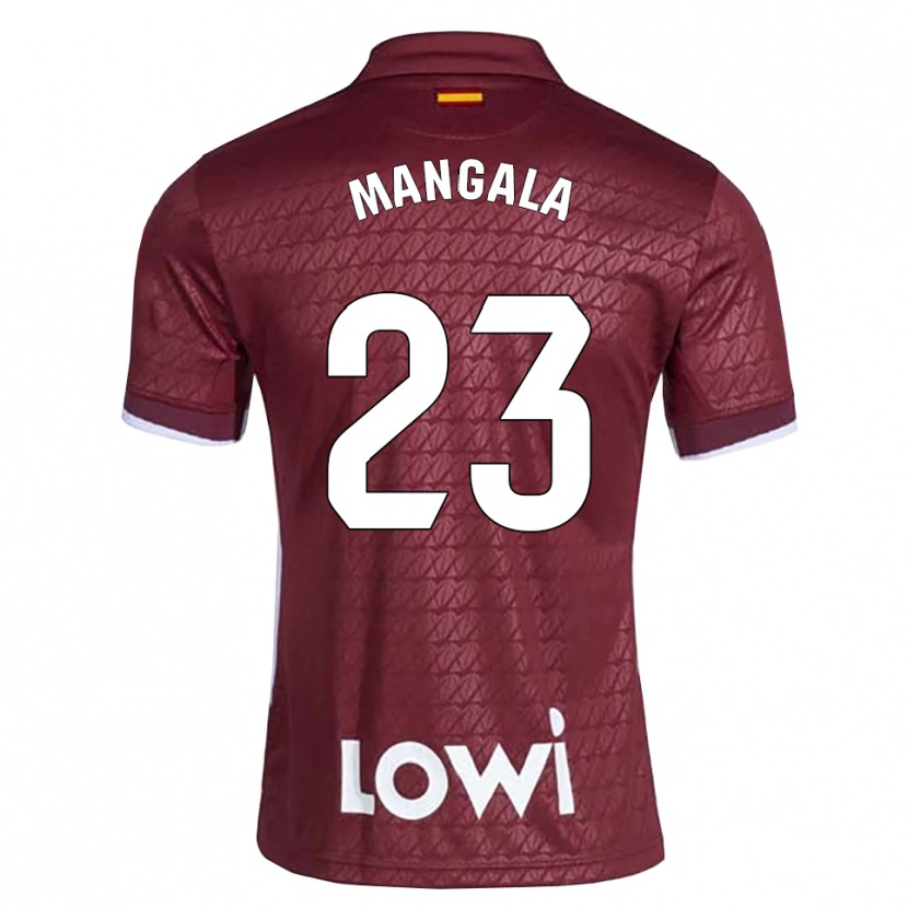 Danxen Uomo Maglia Orel Mangala #23 Rosso Scuro Bianco Kit Gara Away 2026/27 Maglietta
