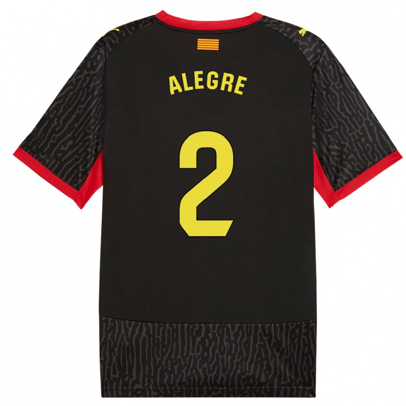 Danxen Uomo Maglia Marc Alegre #2 Nero Giallo Rosso Kit Gara Away 2026/27 Maglietta