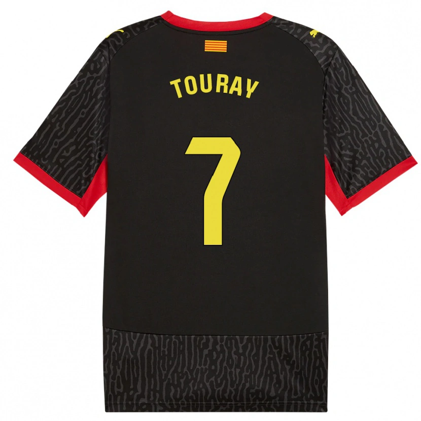 Danxen Uomo Maglia Muhammed Touray #7 Nero Giallo Rosso Kit Gara Away 2026/27 Maglietta
