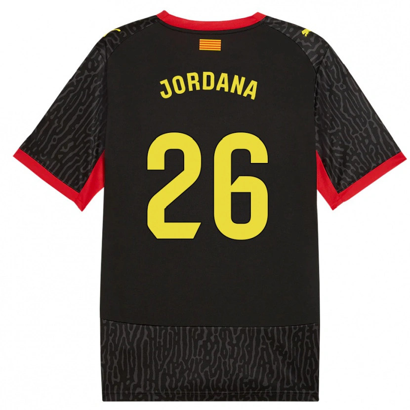 Danxen Uomo Maglia Gibert Jordana #26 Nero Giallo Rosso Kit Gara Away 2026/27 Maglietta