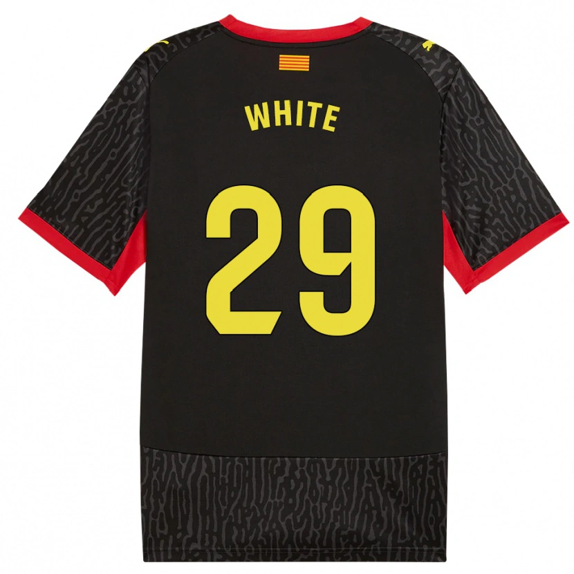 Danxen Uomo Maglia Lou White #29 Nero Giallo Rosso Kit Gara Away 2026/27 Maglietta