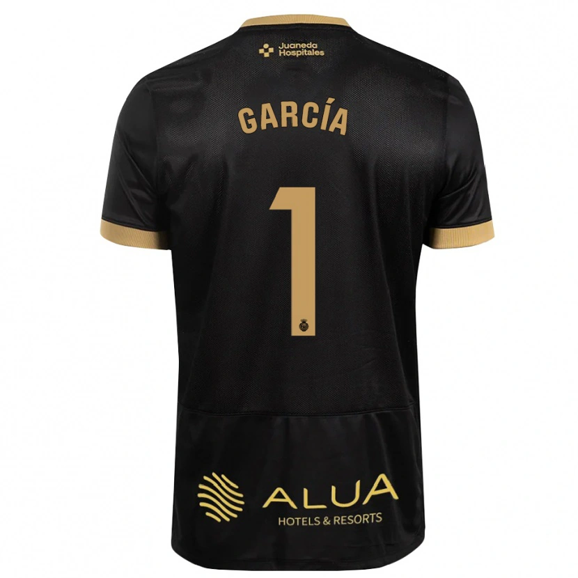 Danxen Uomo Maglia Pere García #1 Nero Marrone Sabbia Legno Robusto Kit Gara Away 2026/27 Maglietta