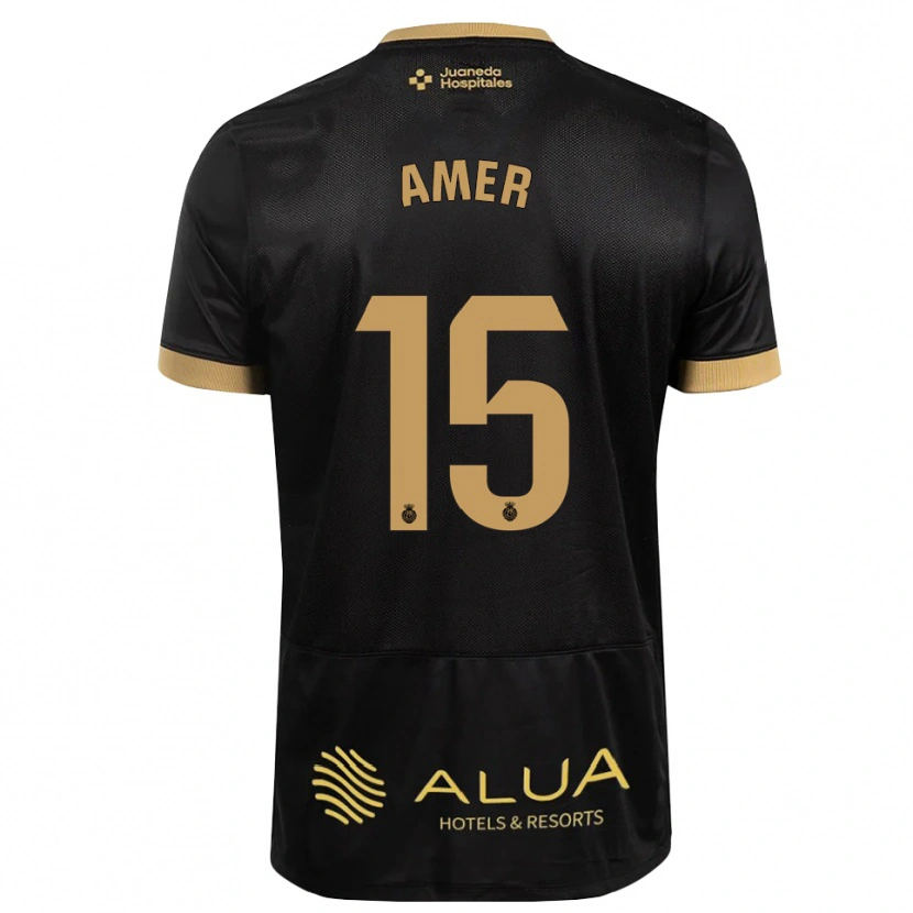 Danxen Uomo Maglia Pere Amer #15 Nero Marrone Sabbia Legno Robusto Kit Gara Away 2026/27 Maglietta