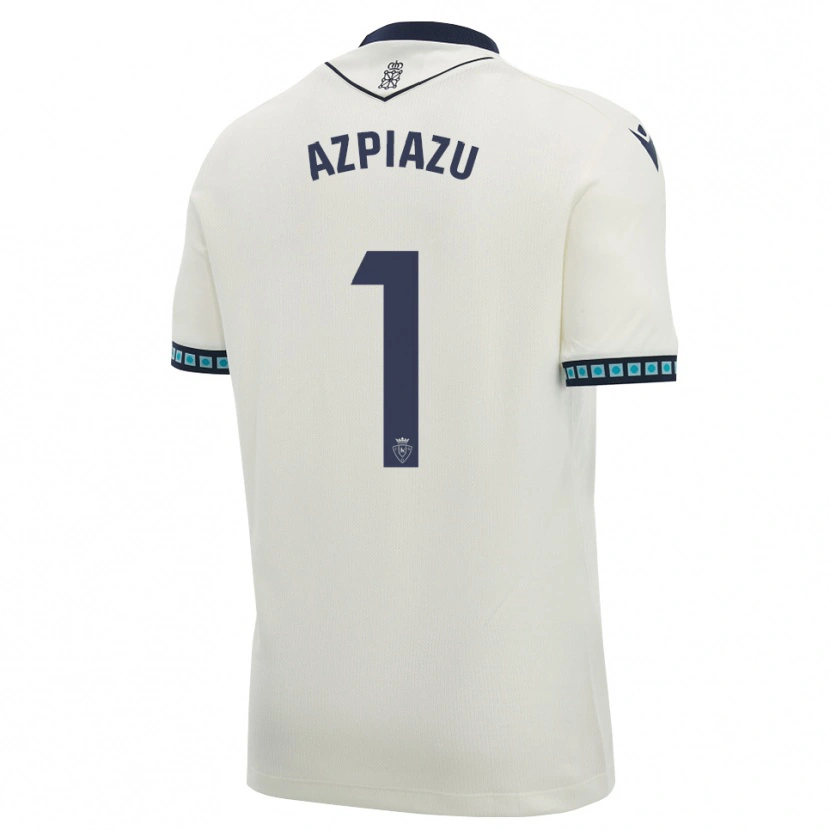 Danxen Uomo Maglia Nahia Azpiazu Moreno #1 Bianco Nero Azzurro Chiaro Kit Gara Away 2026/27 Maglietta