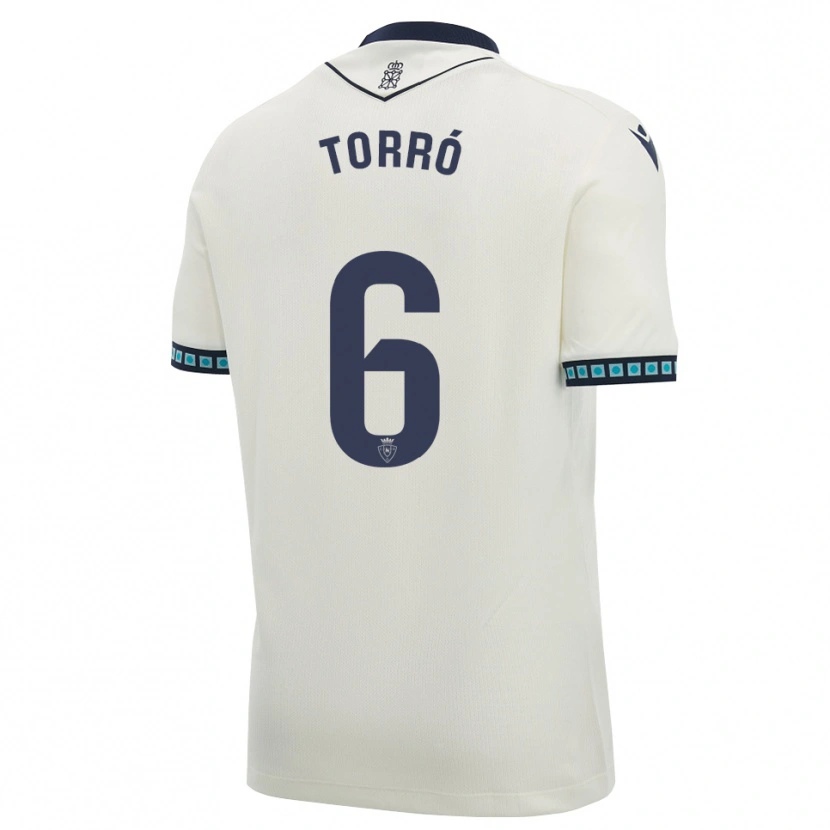 Danxen Uomo Maglia Lucas Torró #6 Bianco Nero Azzurro Chiaro Kit Gara Away 2026/27 Maglietta