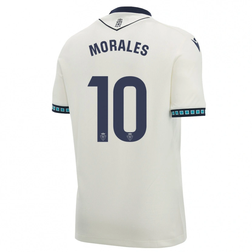 Danxen Uomo Maglia Anai Morales #10 Bianco Nero Azzurro Chiaro Kit Gara Away 2026/27 Maglietta