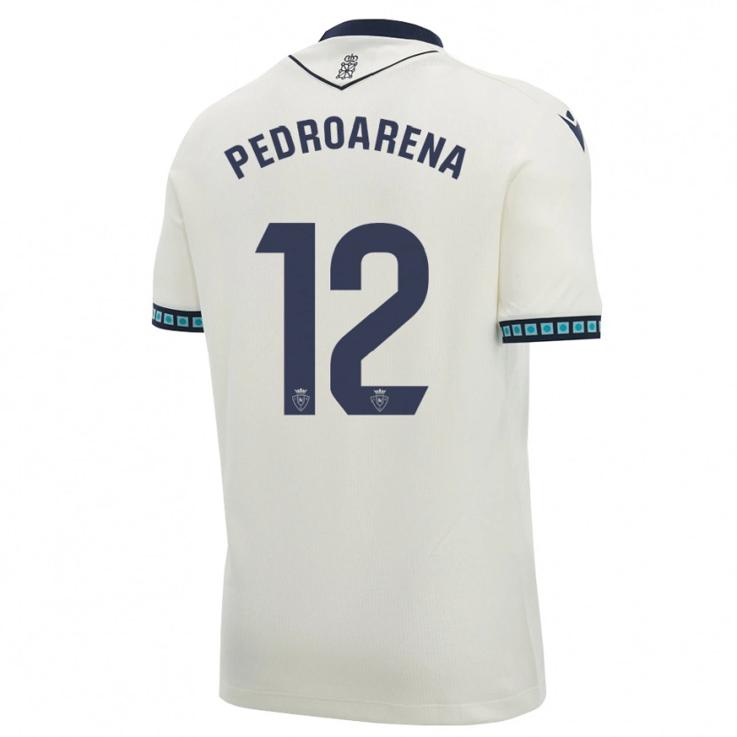Danxen Uomo Maglia Martin Pedroarena #12 Bianco Nero Azzurro Chiaro Kit Gara Away 2026/27 Maglietta