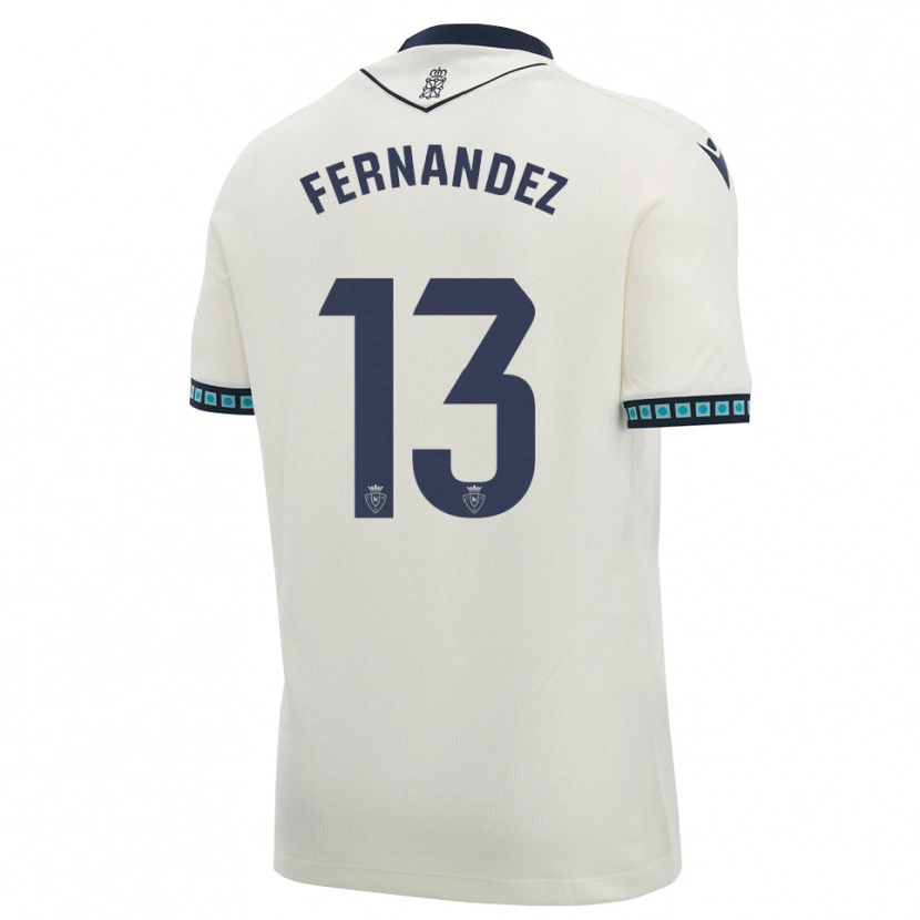 Danxen Uomo Maglia Aitor Fernández #13 Bianco Nero Azzurro Chiaro Kit Gara Away 2026/27 Maglietta