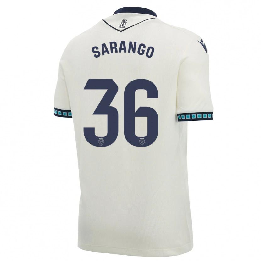 Danxen Uomo Maglia Kepa Sarango #36 Bianco Nero Azzurro Chiaro Kit Gara Away 2026/27 Maglietta