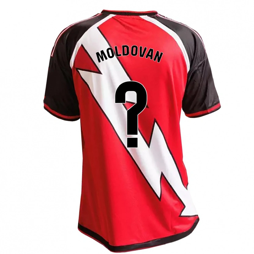Danxen Uomo Maglia Daniel Moldovan #0 Rosso Nero Bianco Kit Gara Away 2026/27 Maglietta
