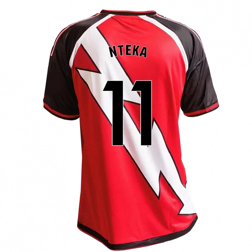 Danxen Uomo Maglia Randy Nteka #11 Rosso Nero Bianco Kit Gara Away 2026/27 Maglietta