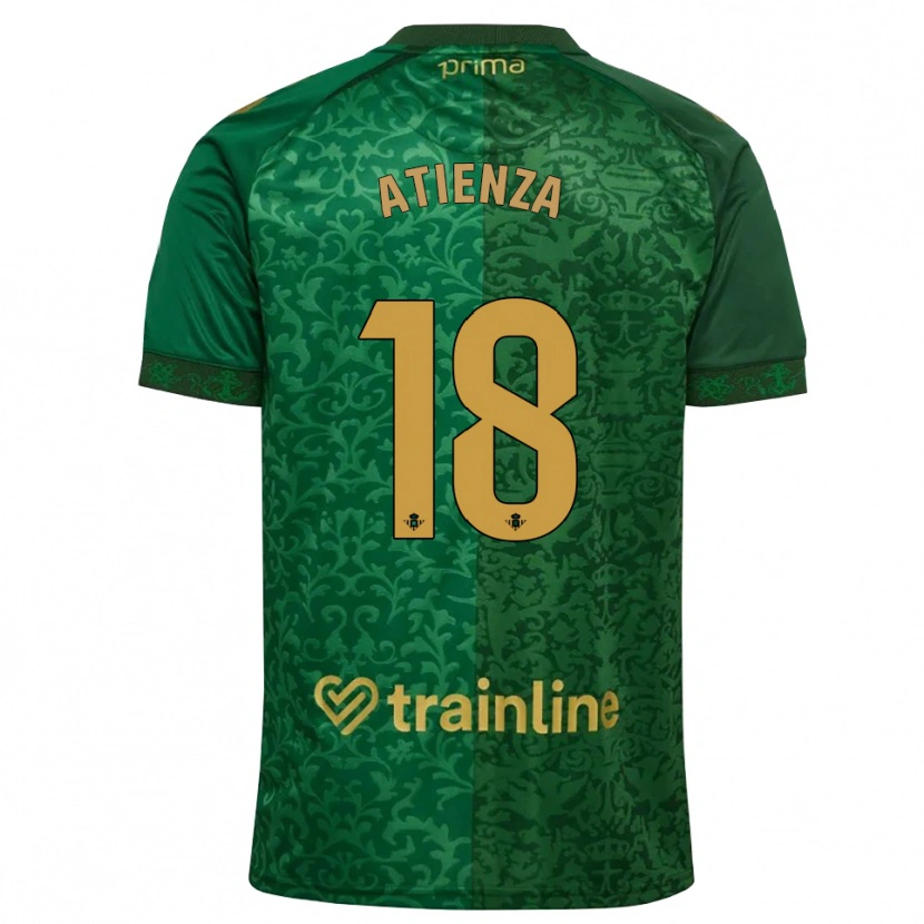 Danxen Uomo Maglia Diego Atienza #18 Verde Foresta Marrone Dorato Scuro Kit Gara Away 2026/27 Maglietta