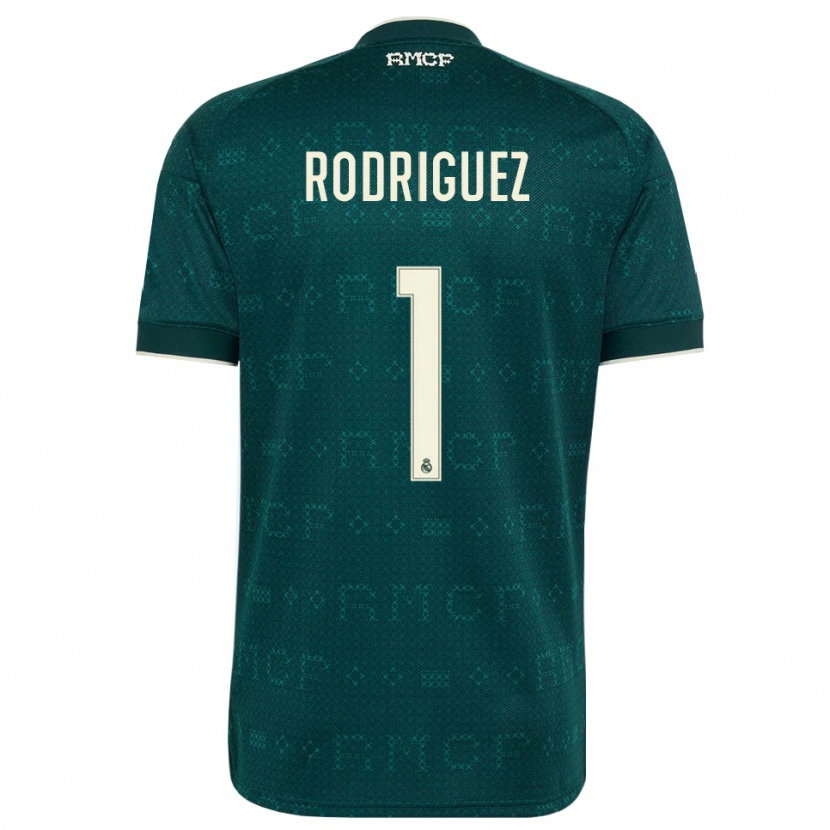 Danxen Uomo Maglia Misa Rodriguez #1 Grigio Ardesia Scuro Bianco Kit Gara Away 2026/27 Maglietta