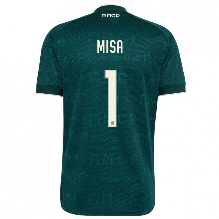 Danxen Uomo Maglia Misa Rodríguez #1 Grigio Ardesia Scuro Bianco Kit Gara Away 2026/27 Maglietta