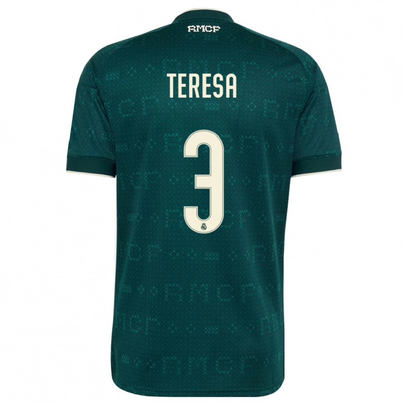 Danxen Uomo Maglia Teresa Abelleira #3 Grigio Ardesia Scuro Bianco Kit Gara Away 2026/27 Maglietta