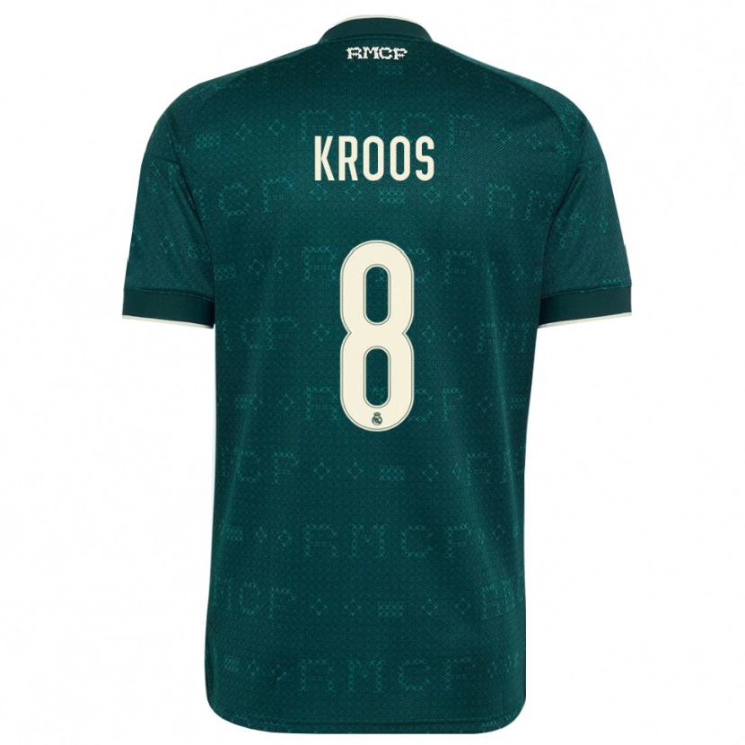 Danxen Uomo Maglia Toni Kroos #8 Grigio Ardesia Scuro Bianco Kit Gara Away 2026/27 Maglietta