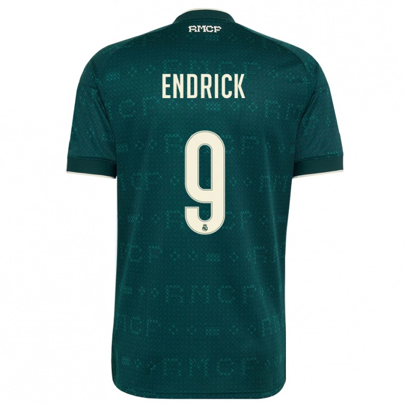 Danxen Uomo Maglia Endrick Felipe Moreira De Sousa #9 Grigio Ardesia Scuro Bianco Kit Gara Away 2026/27 Maglietta