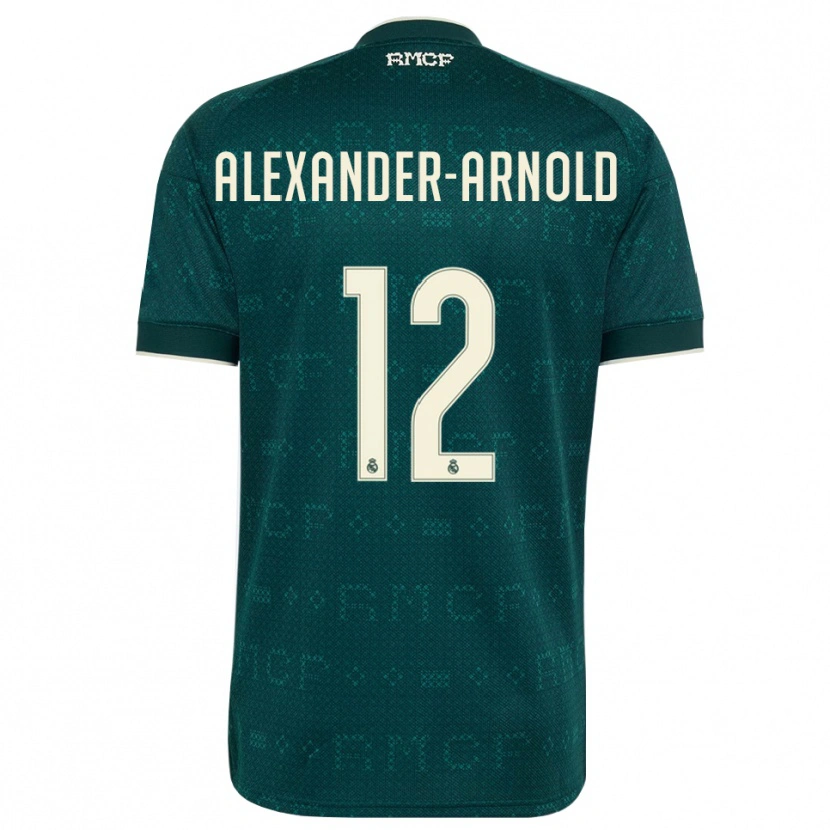 Danxen Uomo Maglia Trent Alexander-Arnold #12 Grigio Ardesia Scuro Bianco Kit Gara Away 2026/27 Maglietta