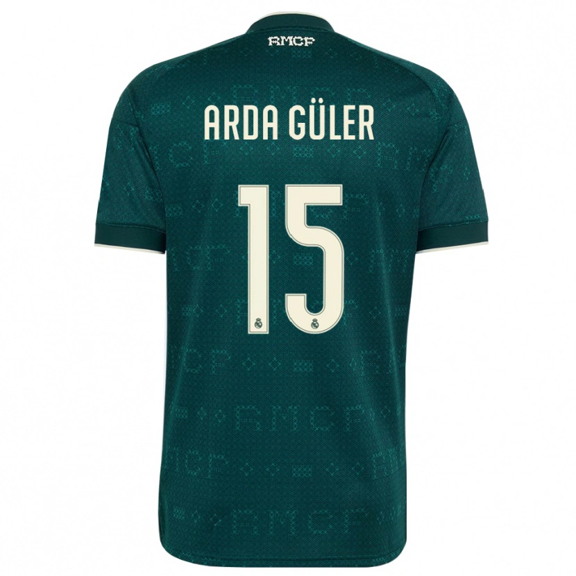 Danxen Uomo Maglia Arda Güler #15 Grigio Ardesia Scuro Bianco Kit Gara Away 2026/27 Maglietta