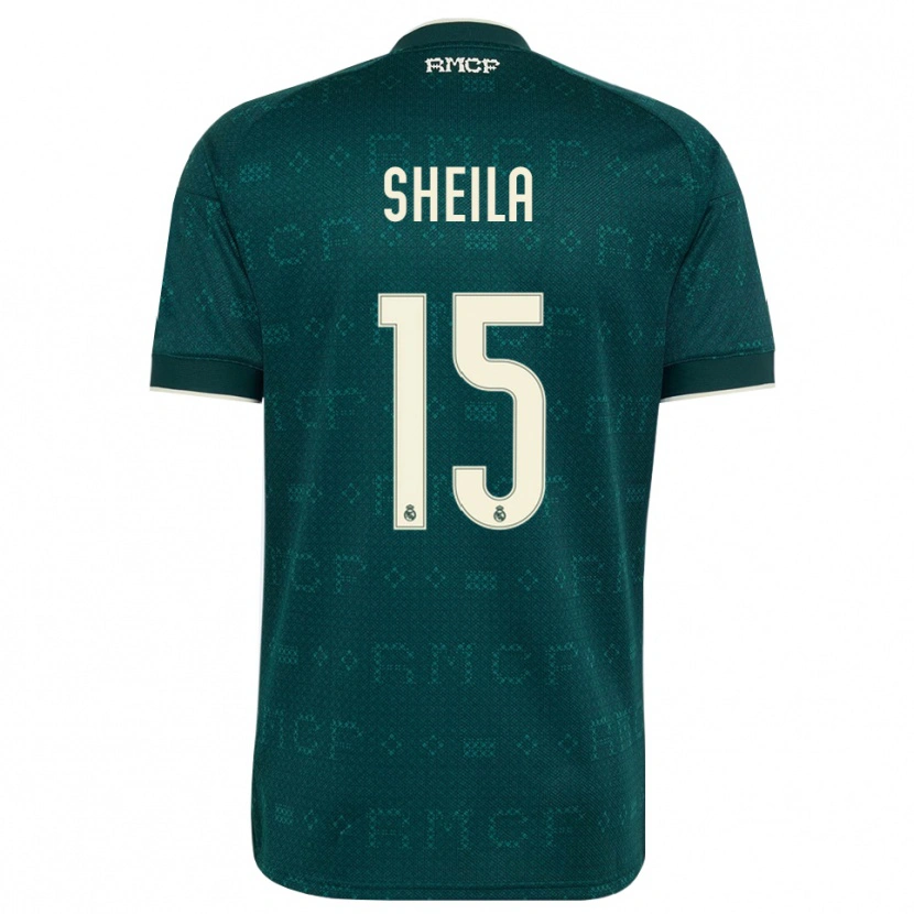 Danxen Uomo Maglia Sheila García #15 Grigio Ardesia Scuro Bianco Kit Gara Away 2026/27 Maglietta