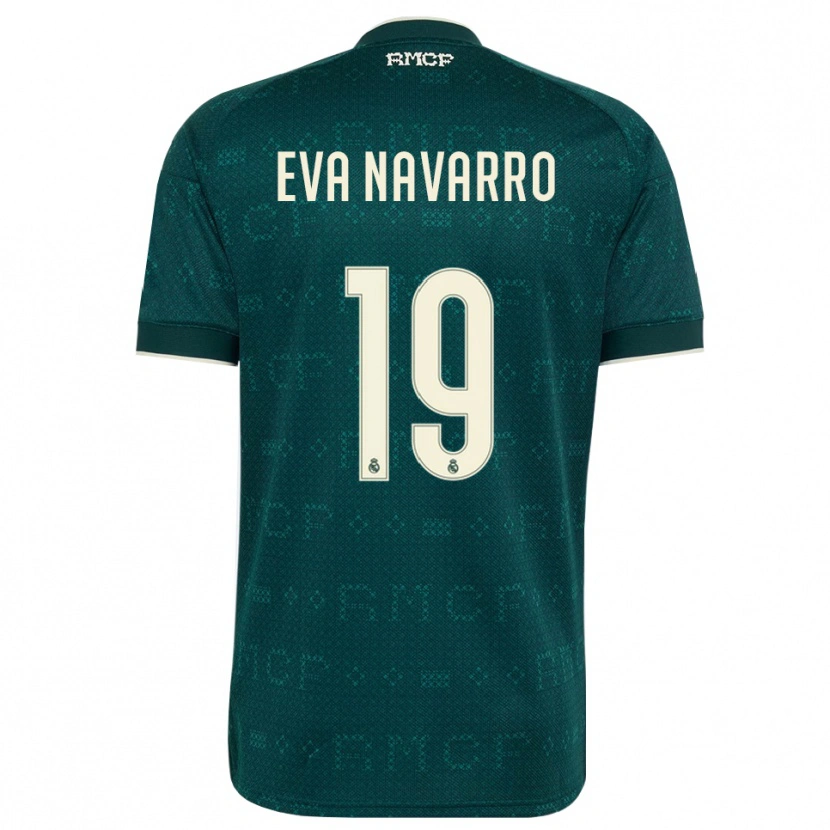 Danxen Uomo Maglia Eva Navarro #19 Grigio Ardesia Scuro Bianco Kit Gara Away 2026/27 Maglietta
