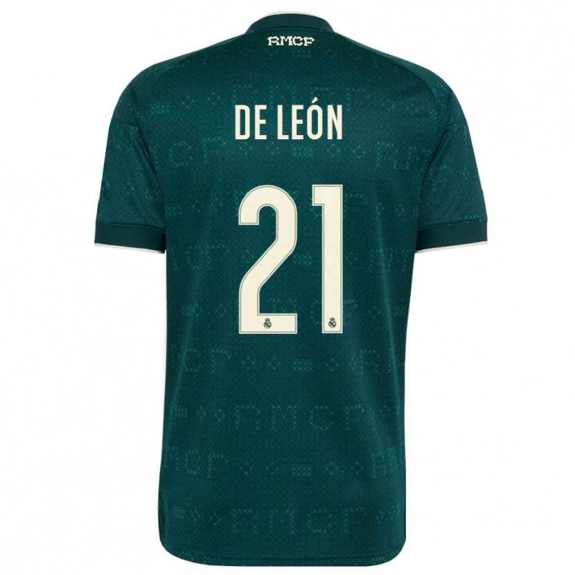 Danxen Uomo Maglia Jeremy De León #21 Grigio Ardesia Scuro Bianco Kit Gara Away 2026/27 Maglietta