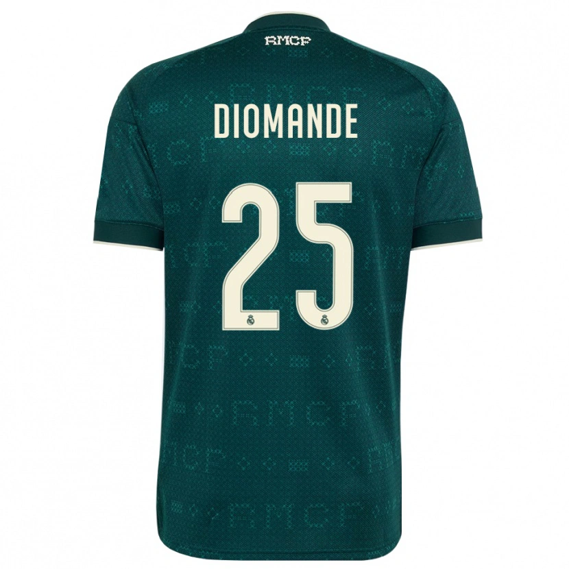 Danxen Uomo Maglia Yan Diomande #25 Grigio Ardesia Scuro Bianco Kit Gara Away 2026/27 Maglietta