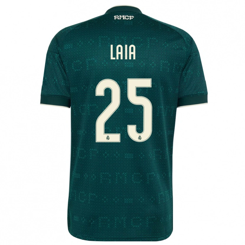 Danxen Uomo Maglia Laia López De La Morena #25 Grigio Ardesia Scuro Bianco Kit Gara Away 2026/27 Maglietta