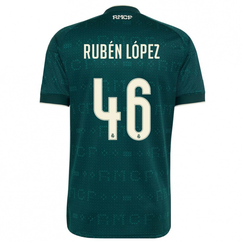 Danxen Uomo Maglia Rubén López #46 Grigio Ardesia Scuro Bianco Kit Gara Away 2026/27 Maglietta
