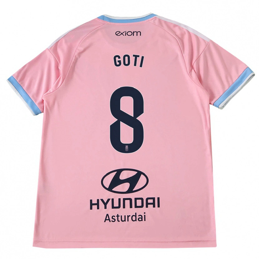 Danxen Uomo Maglia Mikel Goti #8 Blu Fiordaliso Rosa Kit Gara Away 2026/27 Maglietta