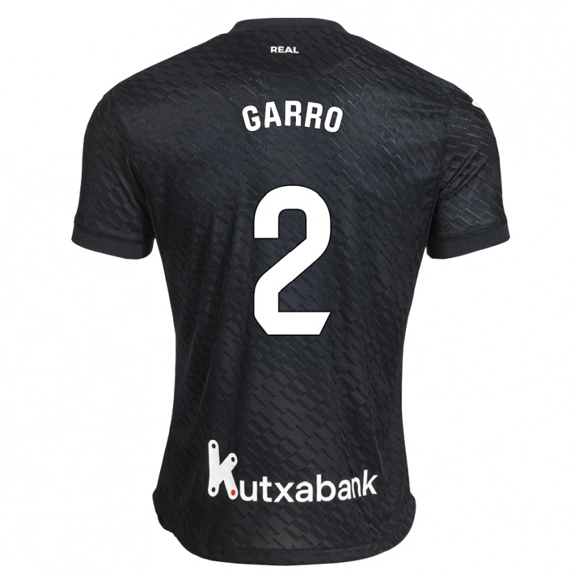 Danxen Uomo Maglia Jon Garro #2 Nero Bianco Kit Gara Away 2026/27 Maglietta