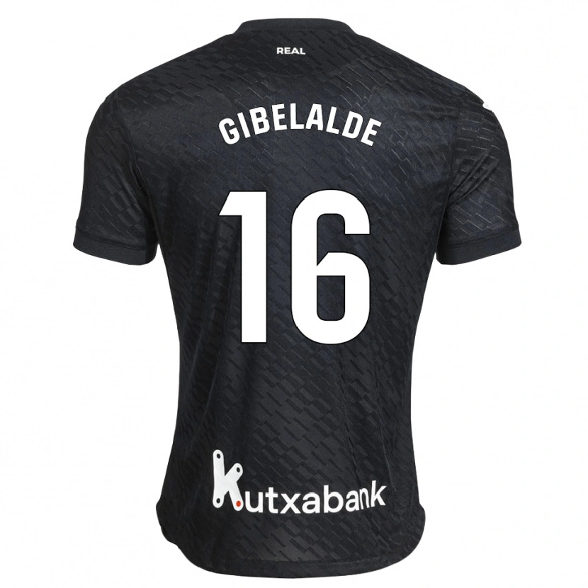 Danxen Uomo Maglia Manex Gibelalde #16 Nero Bianco Kit Gara Away 2026/27 Maglietta