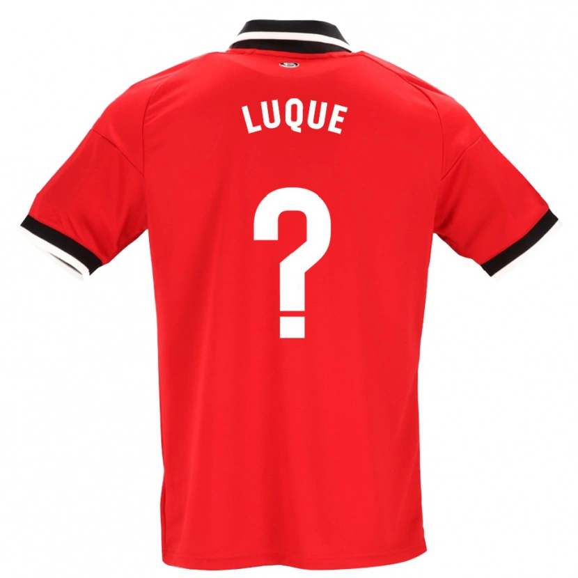 Danxen Uomo Maglia Bruno Luque #0 Nero Bianco Rosso Kit Gara Away 2026/27 Maglietta