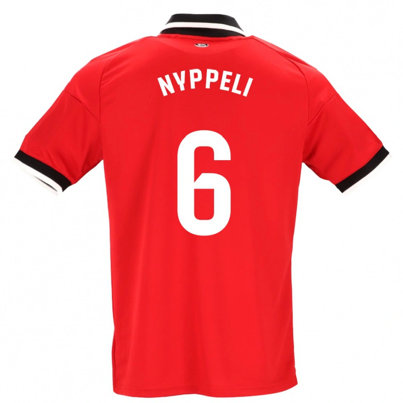 Danxen Uomo Maglia Ramón Nyppeli #6 Nero Bianco Rosso Kit Gara Away 2026/27 Maglietta