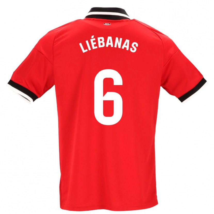 Danxen Uomo Maglia José Manuel Liébanas #6 Nero Bianco Rosso Kit Gara Away 2026/27 Maglietta