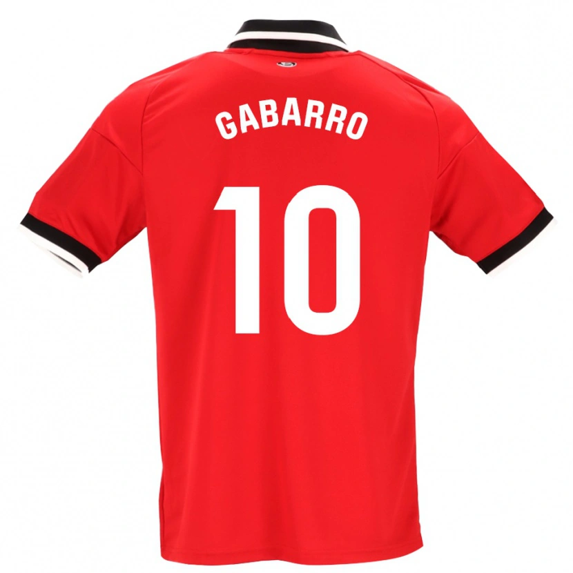 Danxen Uomo Maglia María Inmaculada Gabarro Romero #10 Nero Bianco Rosso Kit Gara Away 2026/27 Maglietta