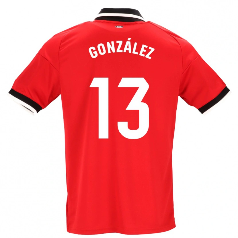 Danxen Uomo Maglia Fran González #13 Nero Bianco Rosso Kit Gara Away 2026/27 Maglietta