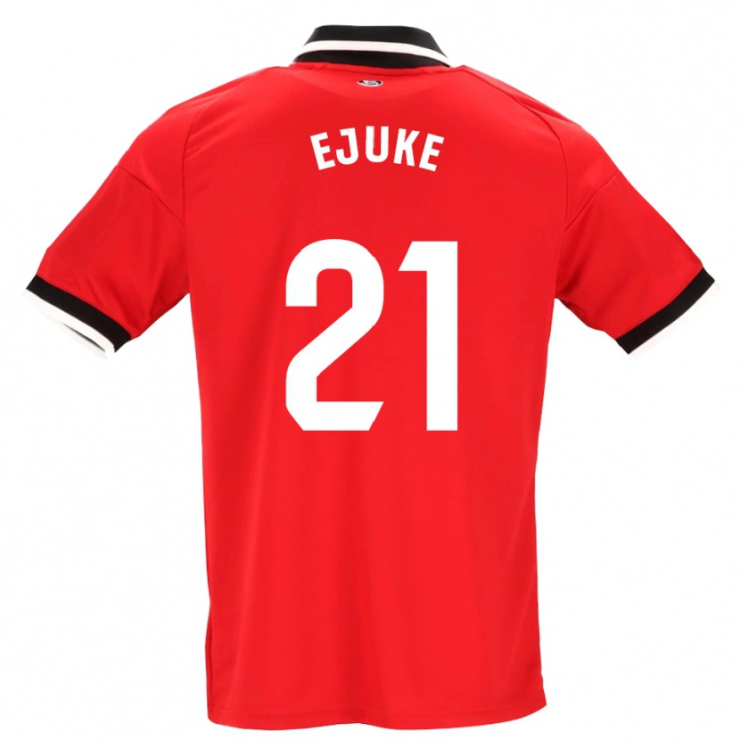 Danxen Uomo Maglia Chidera Ejuke #21 Nero Bianco Rosso Kit Gara Away 2026/27 Maglietta