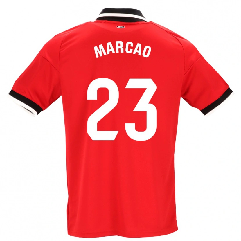 Danxen Uomo Maglia Marcão #23 Nero Bianco Rosso Kit Gara Away 2026/27 Maglietta