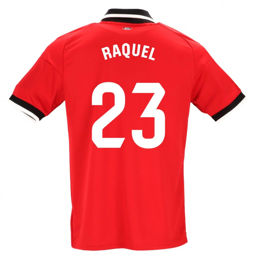 Danxen Uomo Maglia Raquel Morcillo #23 Nero Bianco Rosso Kit Gara Away 2026/27 Maglietta