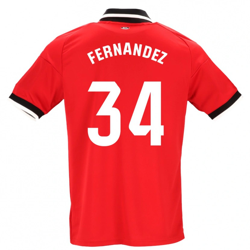 Danxen Uomo Maglia Marc Fernández #34 Nero Bianco Rosso Kit Gara Away 2026/27 Maglietta