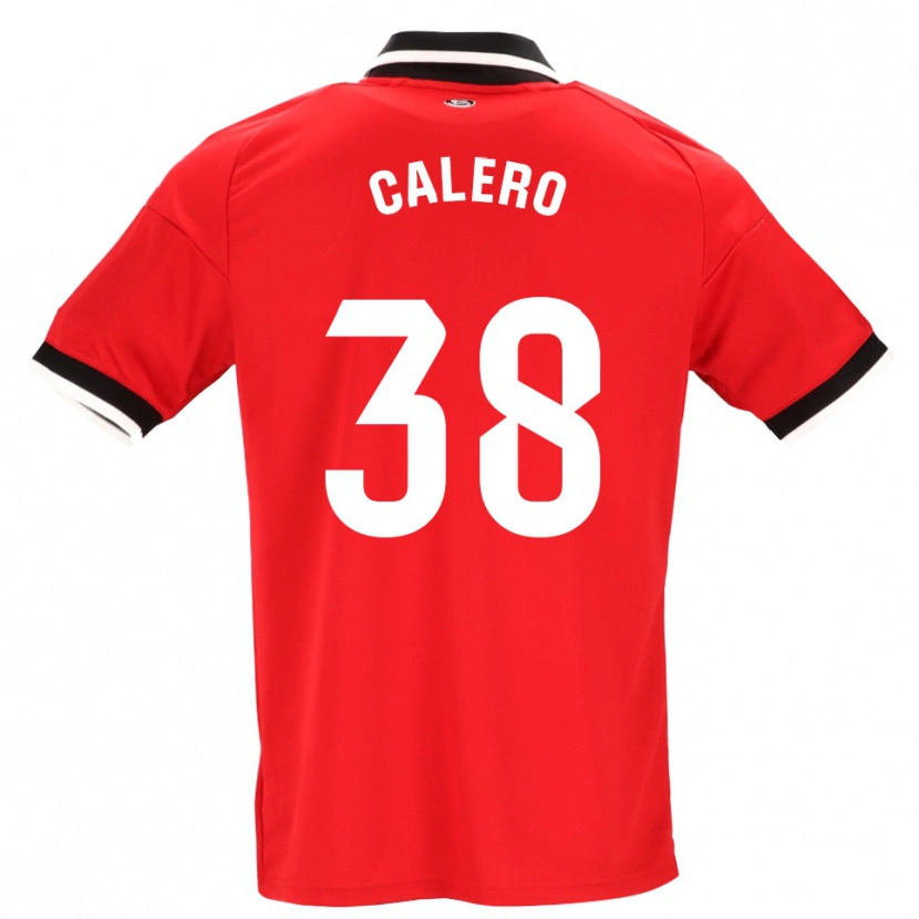 Danxen Uomo Maglia Josema Calero #38 Nero Bianco Rosso Kit Gara Away 2026/27 Maglietta