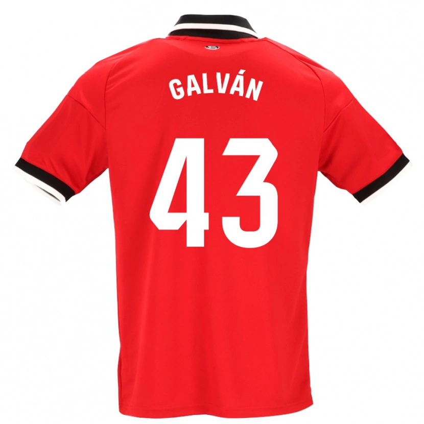 Danxen Uomo Maglia Arnaudis Galván #43 Nero Bianco Rosso Kit Gara Away 2026/27 Maglietta