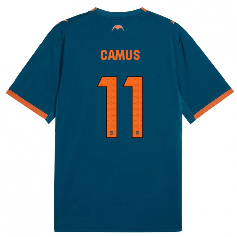 Danxen Uomo Maglia Marco Camus #11 Blu Acciaio Arancione Kit Gara Away 2026/27 Maglietta