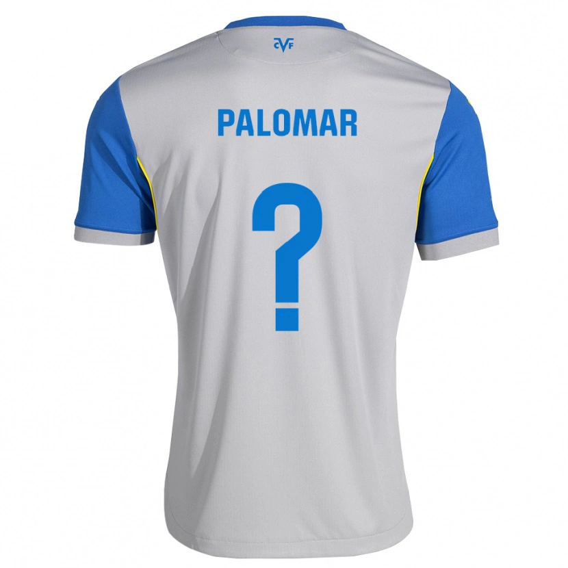 Danxen Uomo Maglia Gael Palomar #0 Blu Schiarente Grigio Kit Gara Away 2026/27 Maglietta