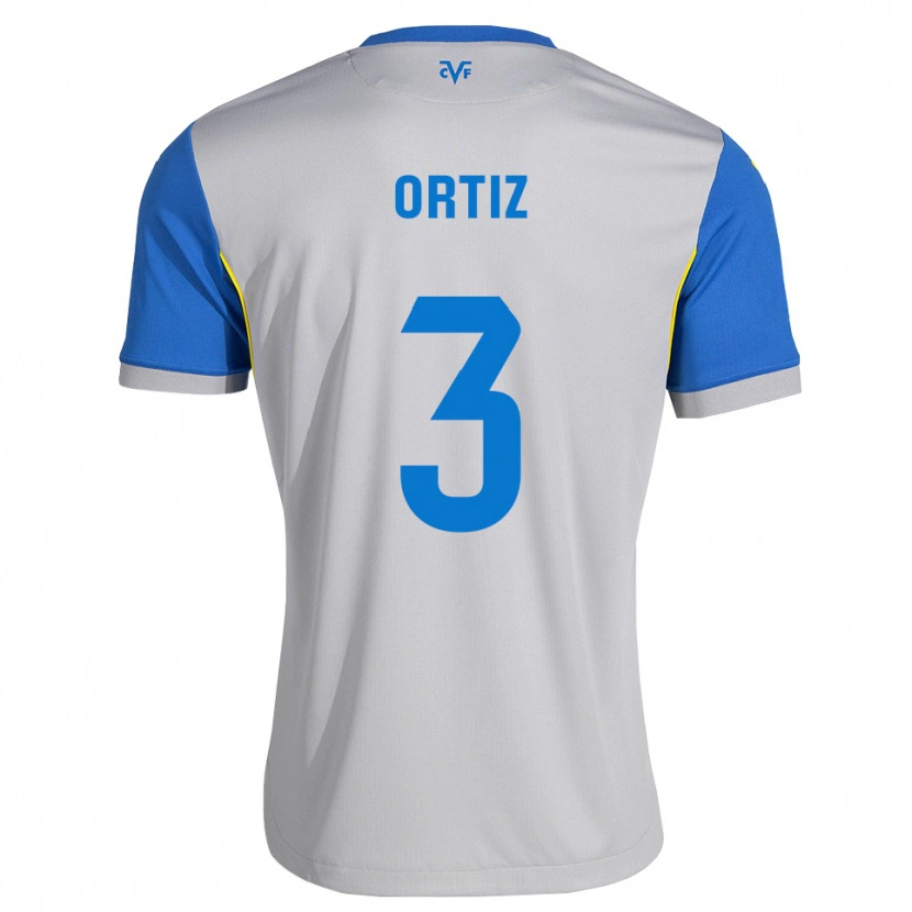 Danxen Uomo Maglia Eneko Ortiz #3 Blu Schiarente Grigio Kit Gara Away 2026/27 Maglietta